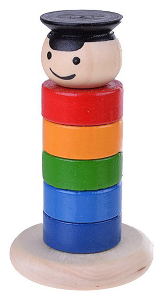 

Развивающая игрушка RNToys Пирамидка Паренек, Пирамидка «Паренек» Д-560
