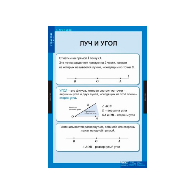 

Компл, таблиц, Геометрия, 7 кл (14 табл) + Методика