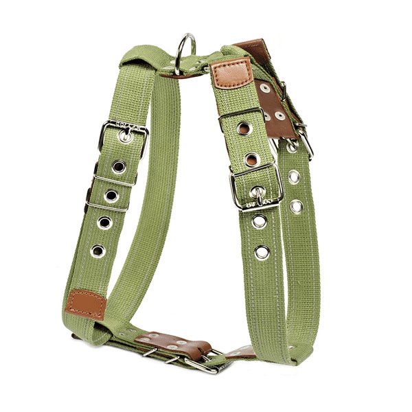 

Шлейка для собак Collar, брезентовая № 2, для крупных пород, 35 мм, Зеленый, №2