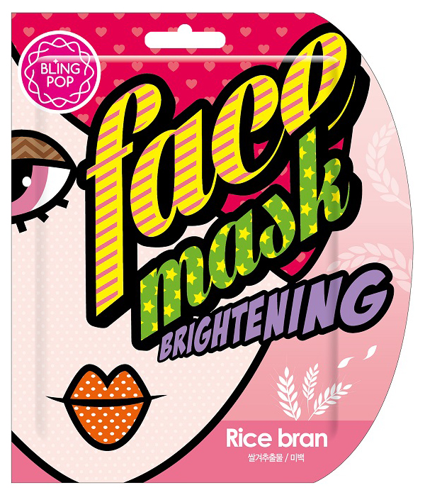 фото Маска для лица bling pop rice bran brightening mask 25 мл