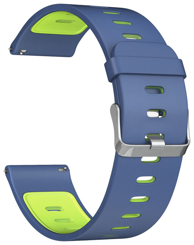 фото Ремешок для часов спортивный lyambda "adhara", универсальный (силикон, синий-зелёный)
