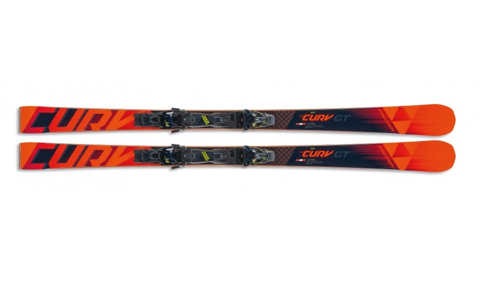 фото Горные лыжи fischer rc4 the curv gt rt + rsw 13 pr 2020, black/orange, 168 см