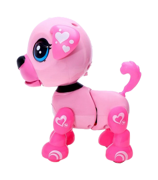 Интерактивный щенок «Рокси», поет песенки, цвет розовый Забияка