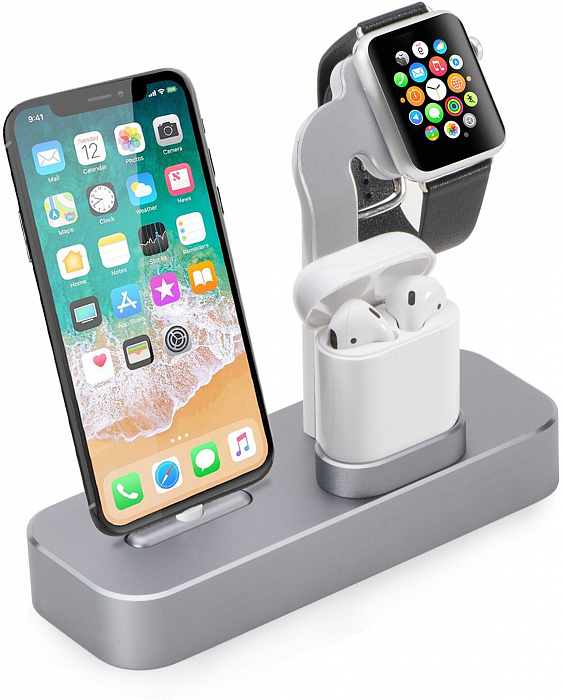 фото Зарядная станция coteetci base19 iphone & airpods