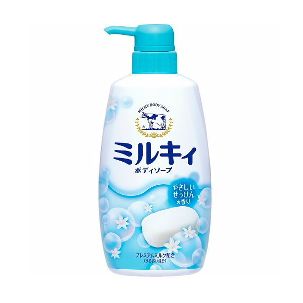 фото Жидкое мыло для тела cow brand milky, с нежным ароматом мыла, 500 мл