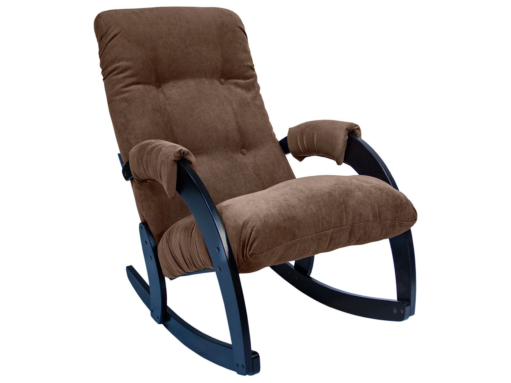 фото Кресло-качалка мебель импэкс кресло-качалка комфорт модель 67 венге, verona brown, велюр