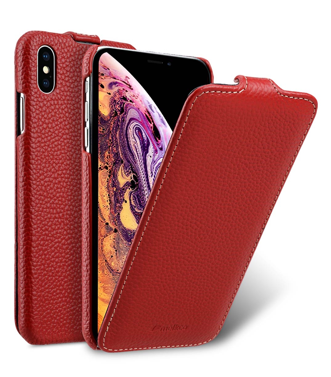 фото Чехол melkco для apple iphone xs max red