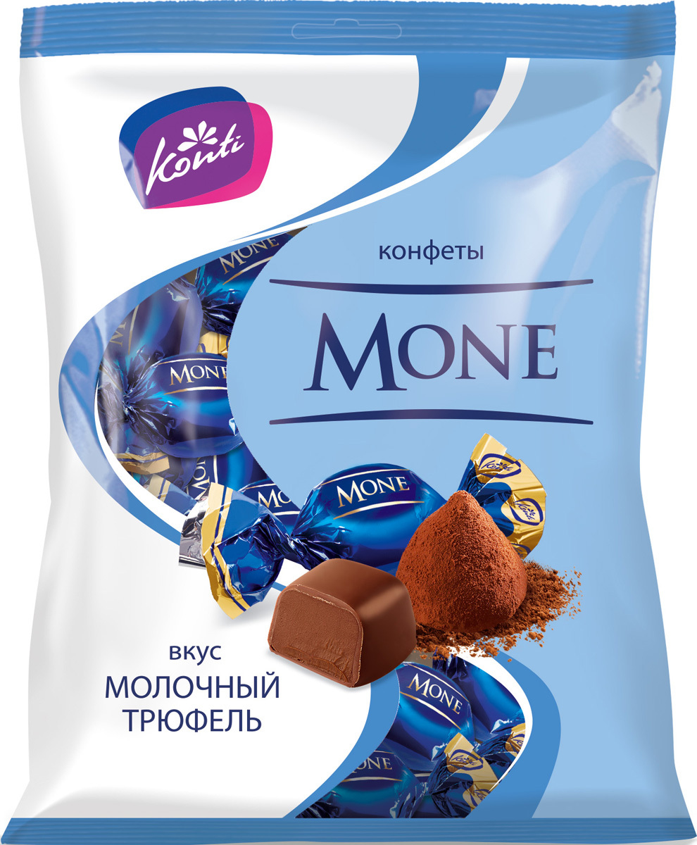 Конфеты Konti Моне со вкусом молочный трюфель 200г