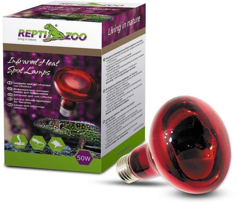 фото Инфракрасная лампа для террариума repti-zoo repti infrared, 75 вт