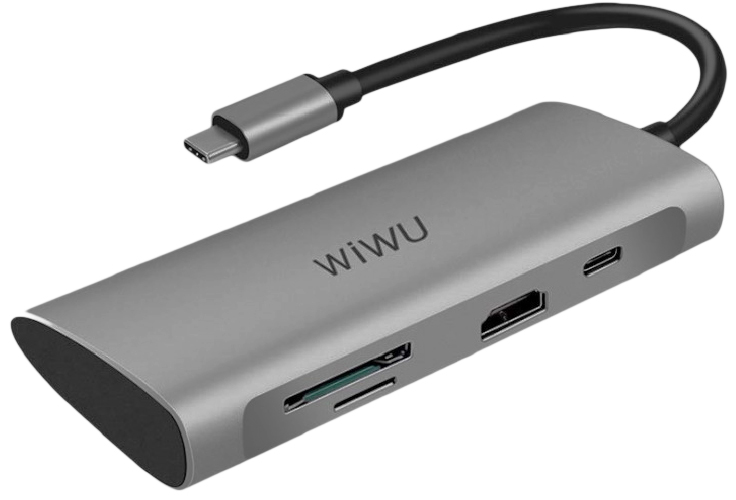 USB-концентратор Wiwu Alpha 731HP (Grey)