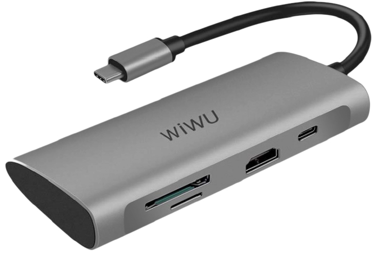 фото Usb-концентратор wiwu alpha 731hp (grey)