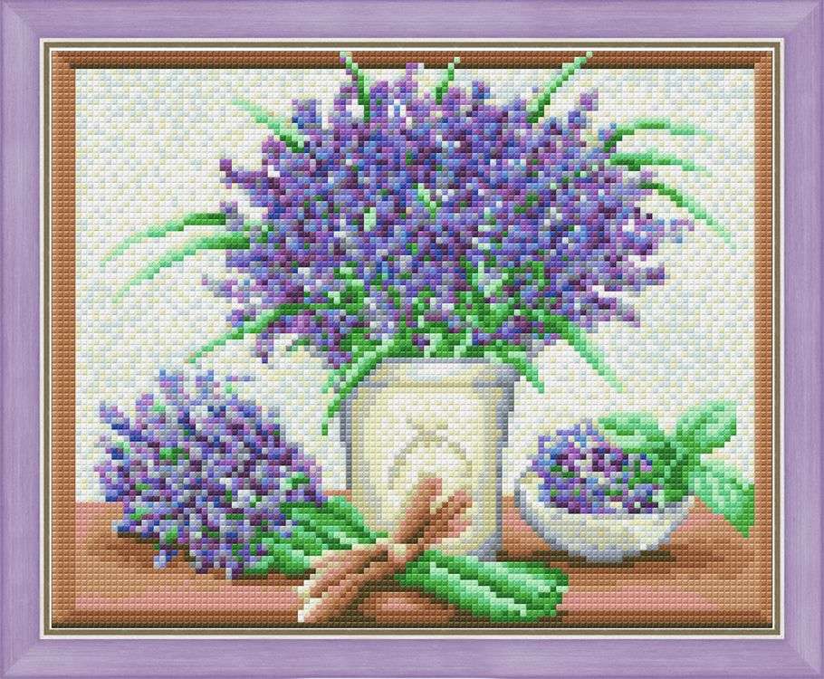 

Алмазная вышивка Алмазная Живопись Свежая лаванда, 30x24 см, Свежая лаванда