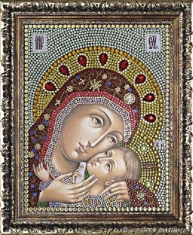 Алмазная вышивка Преобрана Икона Божией Матери Корсунская, 22x28 см