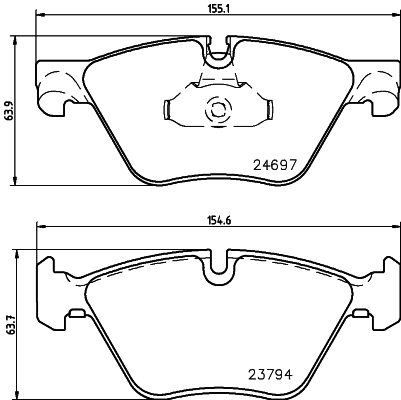 

Тормозные колодки HELLA PAGID/BEHR 8DB355014351