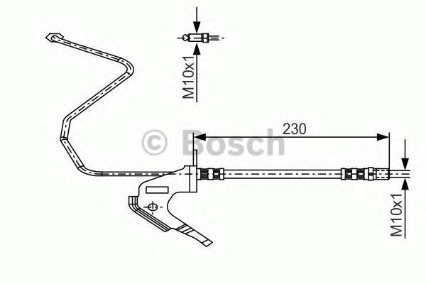 фото Шланг тормозной системы bosch 1987481161