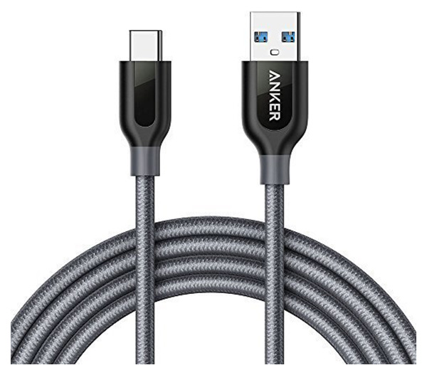 

Кабель Anker Powerline Type-C 0,9м Grey (A8168HA1), PowerLine+ USB-C/USB-A 3,0 0,9m Gray with Pouch