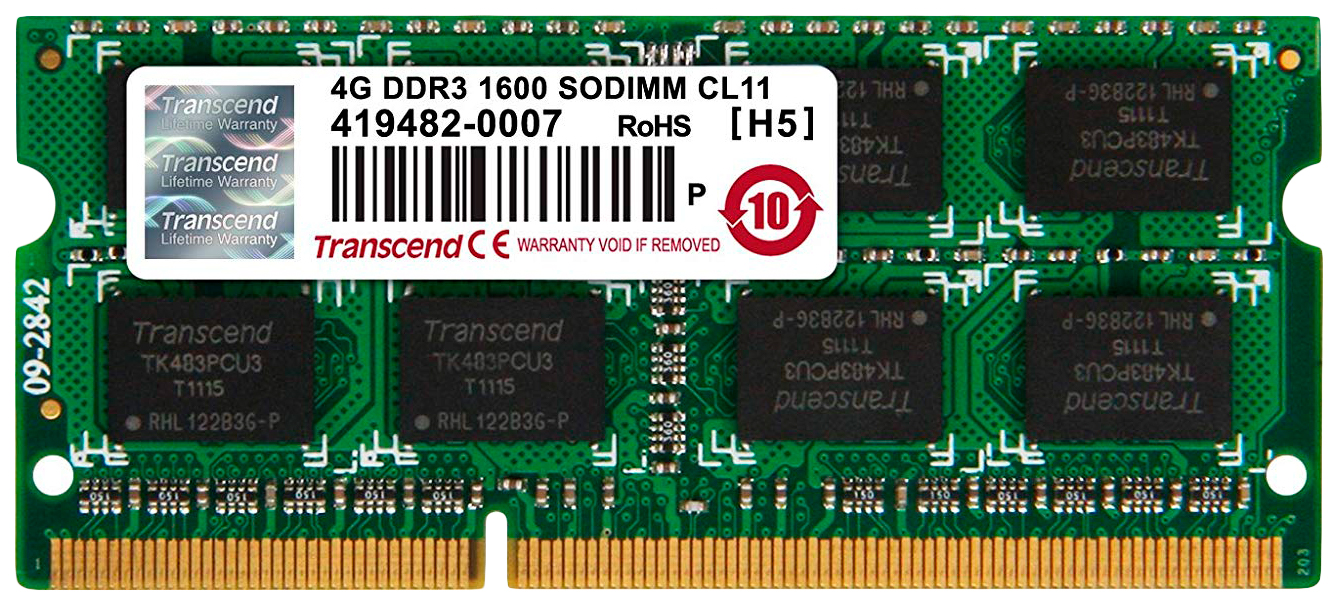 

Оперативная память Transcend Jetram JM1600KSN-4G, JetRam
