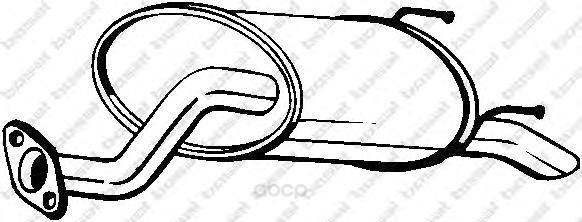 

Глушитель выхлопной системы bosal 163395
