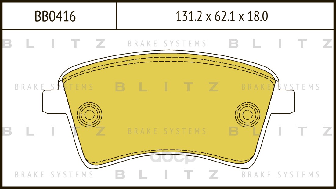 

Комплект тормозных колодок Blitz BB0416