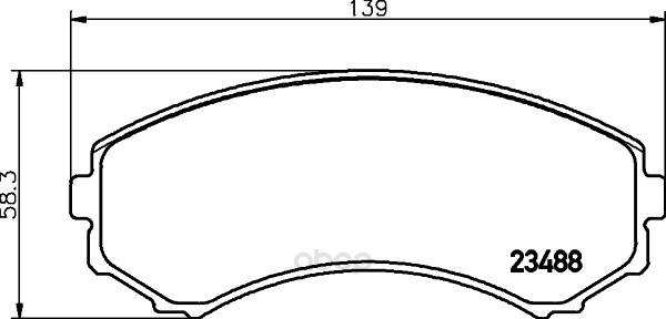 

Комплект тормозных колодок Hella 8DB355009461