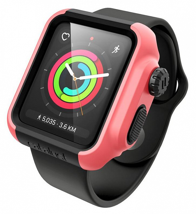 фото Чехол catalyst impact protection (cat42drop3cor) для apple watch/series 2/3 42mm (coral)