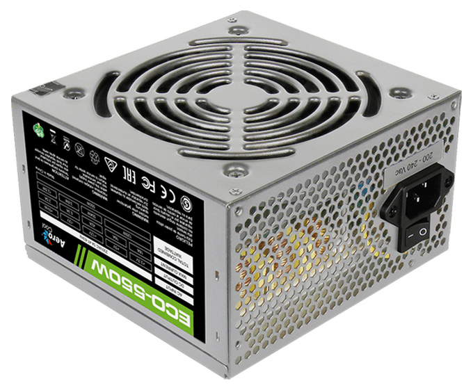 фото Блок питания компьютера aerocool eco-550w