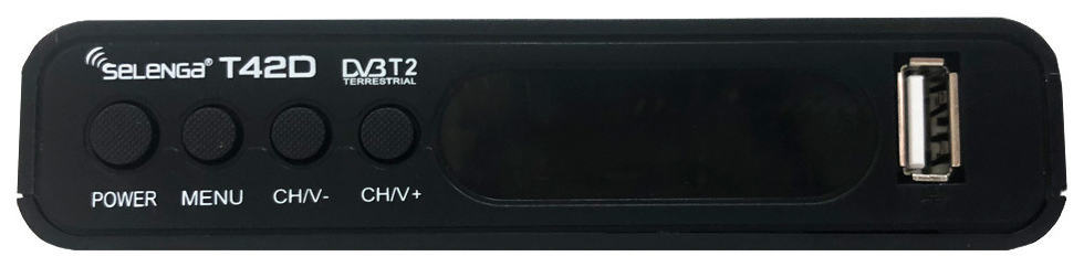 

DVB-T2 приставка Selenga T42D Black, T42D