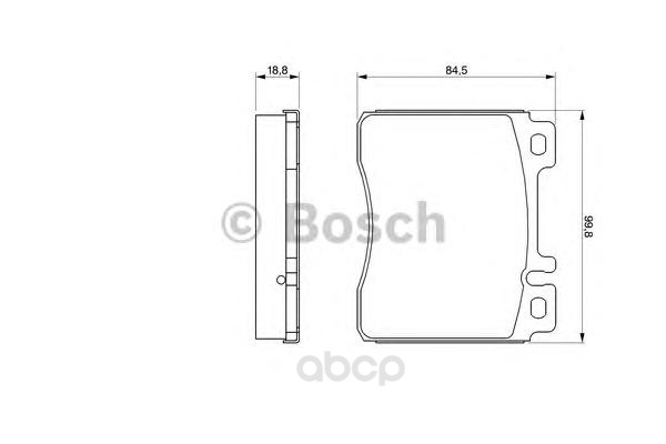 

Тормозные колодки Bosch передние 986460976