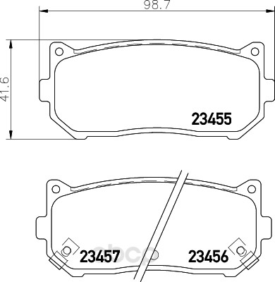 

Тормозные колодки HELLA PAGID/BEHR Nao 8DB355027521