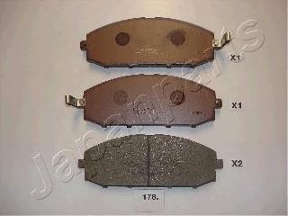 

Тормозные колодки Japanparts передние PA178AF