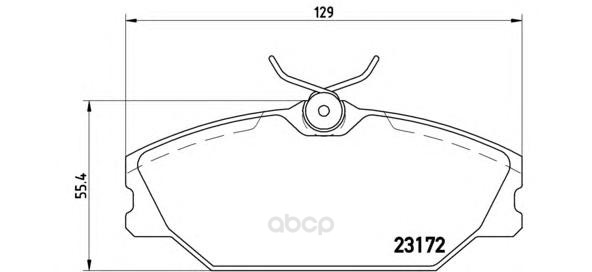 

Тормозные колодки brembo передние P68027