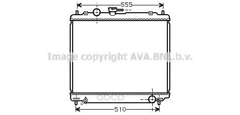 

Pадиатор системы охлаждения Mitsubishi Pajero 94-97 Ava MT2109