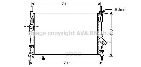 фото Радиатор охлаждения двигателя ava fd2403