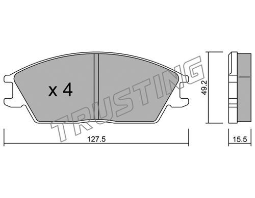 

Тормозные колодки TRUSTING дисковые 0830