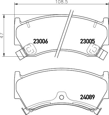 Тормозные колодки MINTEX дисковые MDB2144