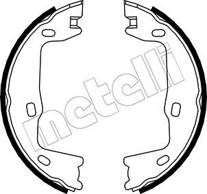 

Тормозные колодки METELLI стояночного тормоза 530302