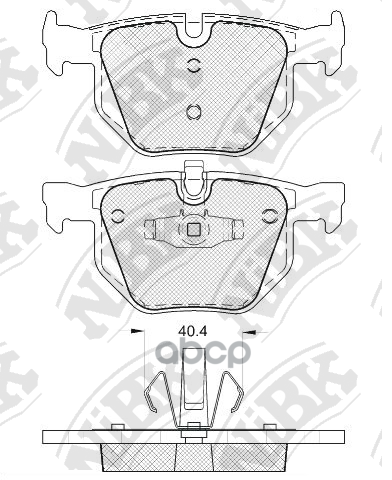 

Комплект тормозных колодок NiBK PN0092