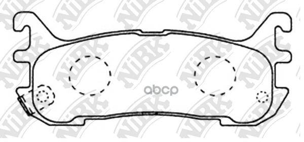 Комплект тормозных колодок NiBK PN5365