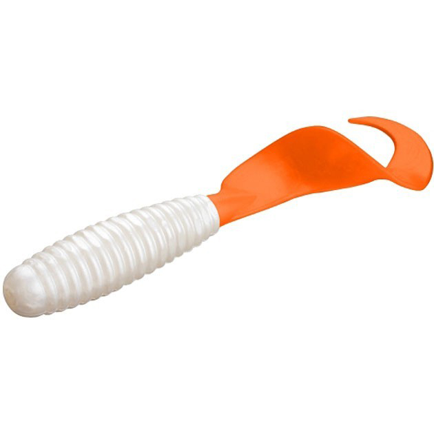 

Силиконовая приманка Mikado Twister 38 мм, 01TOT, 10 шт., Белый;оранжевый, Twister