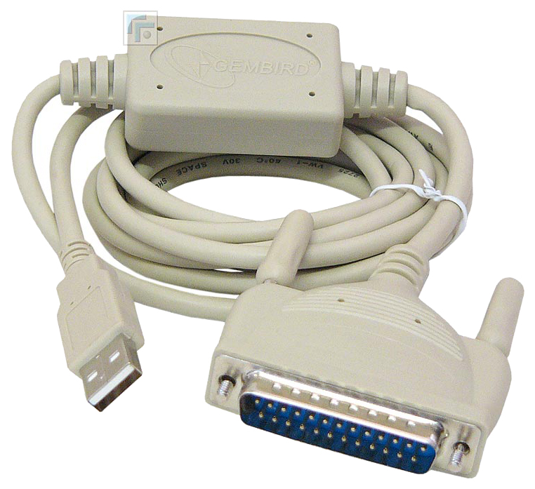 фото Кабель gembird usb a-lpt, m-m 1,8м grey (uas112)