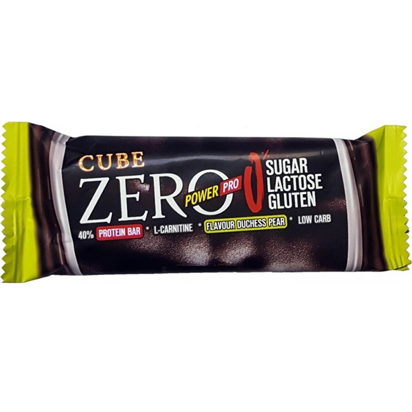 фото Протеиновый батончик powerpro zero cube 40% protein 50 г груша