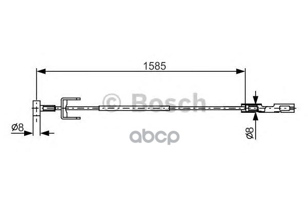 фото Трос cтояночного тормоза bosch 1987482145