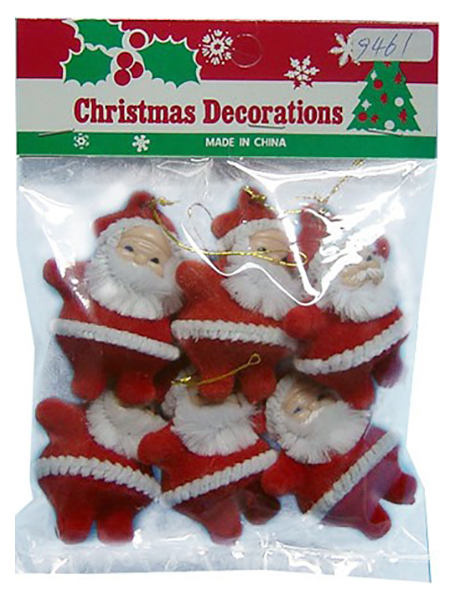 

Елочная игрушка Snowmen Christmas decorations Е94343 6 шт. красный, Christmas decorations