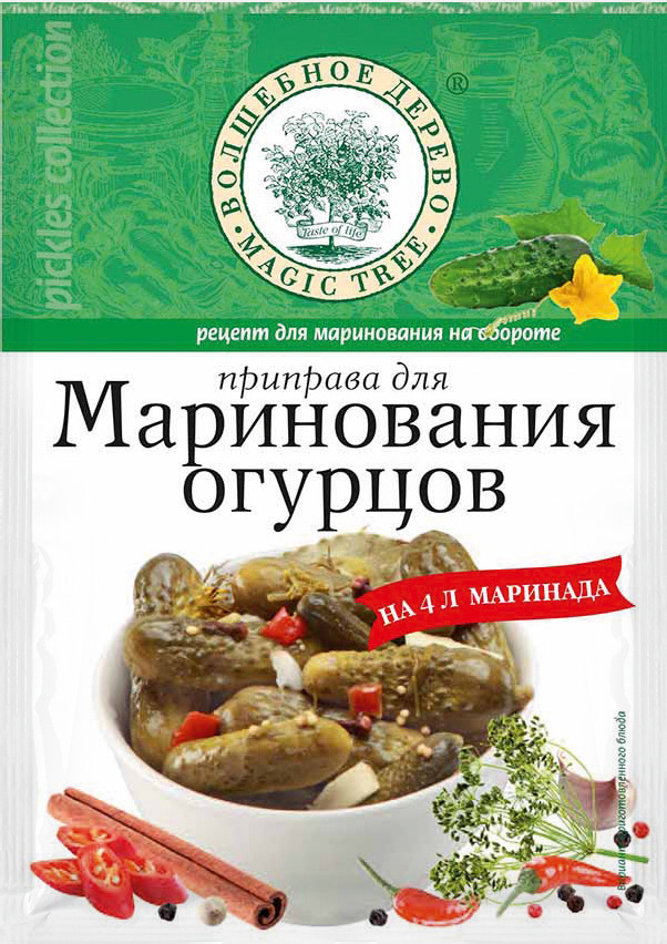 

Приправа Волшебное дерево для маринования огурцов 35 г