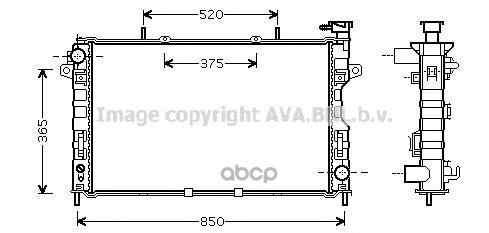 

Радиатор охлаждения AVA QUALITY COOLING CR2117