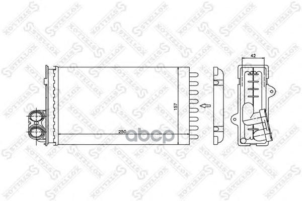 фото Радиатор печки stellox 1035012sx