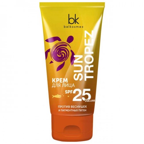 фото Крем солнцезащитный для лица spf25 belkosmex sun tropez 50 г