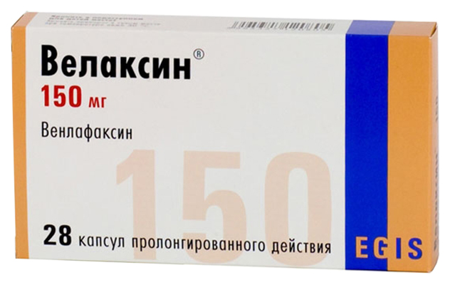 Купить Велаксин капсулы 150 мг 28 шт., EGIS Pharmaceuticals
