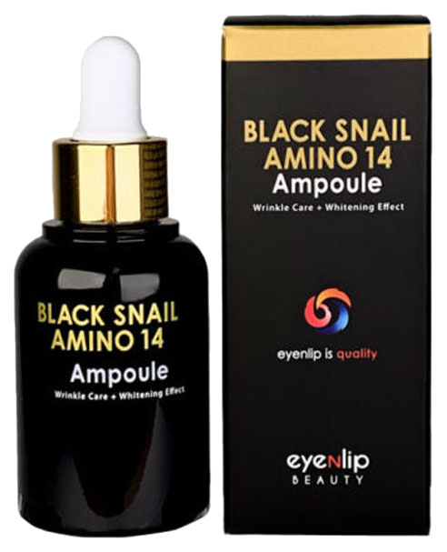 фото Сыворотка для лица eyenlip black snail amino 14 ampoule 30 мл
