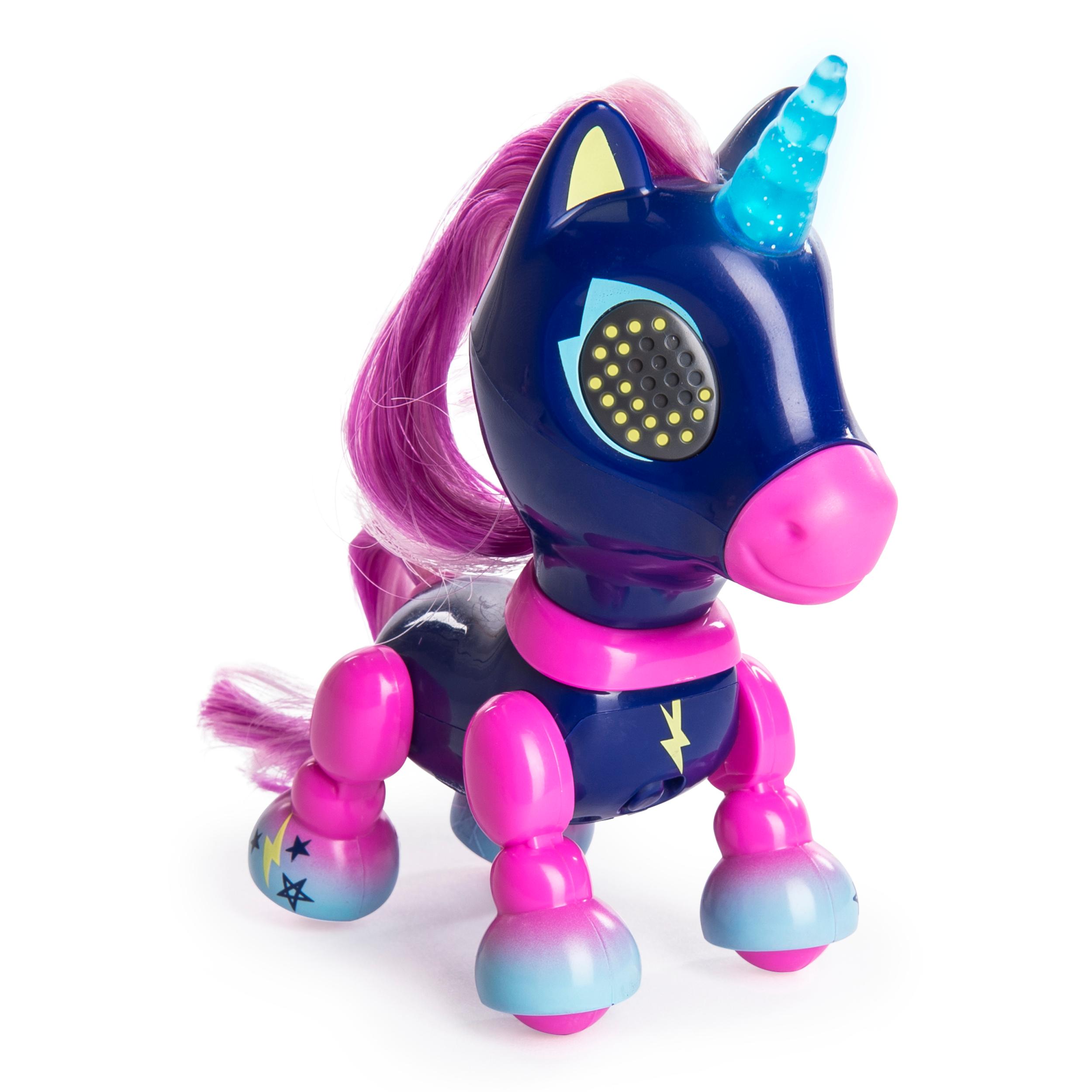 Интерактивная игрушка Zommer Счастливый Единорог Midnight интерактивная игрушка kiddieplay со встроенным двигателем паучок